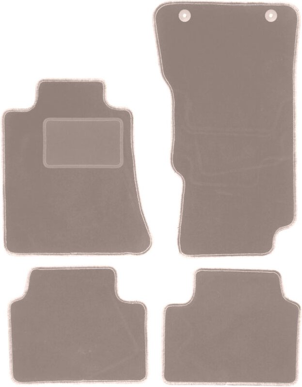 Beige Veloursmatten für: Alfa Romeo Giulia 4x4 (4WD) Limousine (2016-)