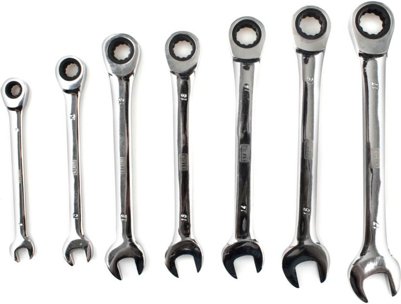 Stein Ratschen-Maulschlüssel-Satz 7-teilig