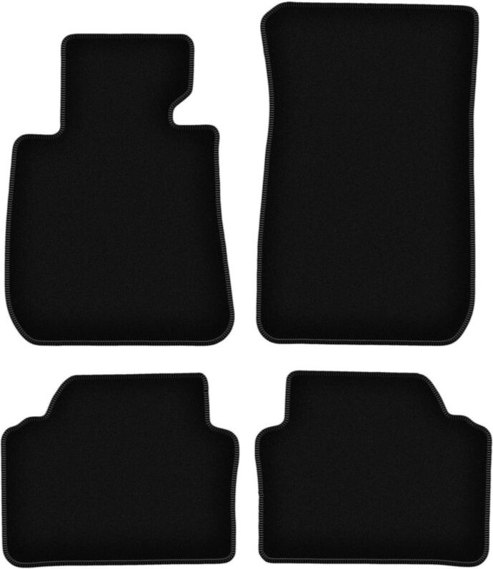BASIC schwarze Veloursmatten für: BMW 3 E90 Limousine (2004-2011)