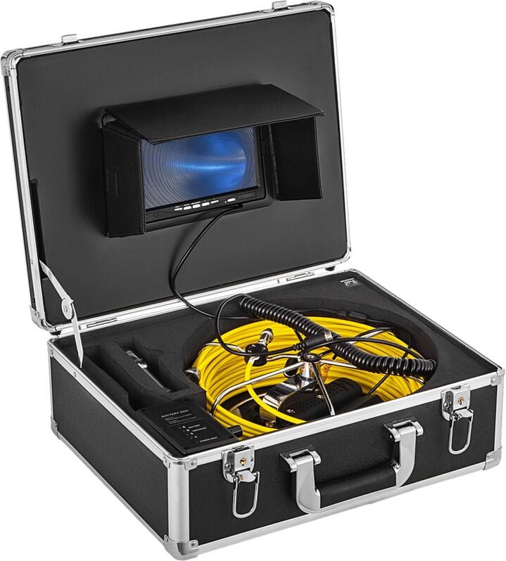 Kanalinspektionskamera 7 Zoll Rohrkamera Inspektion 30m Industrielle Rohr-Inspektionskamera, Wasserdichte Entwässerung E...