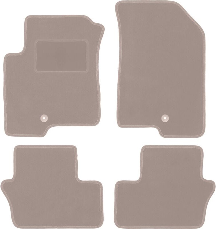 Beige Velours-Fußmatten für: Dodge Caliber Fließheck (2006-2011)