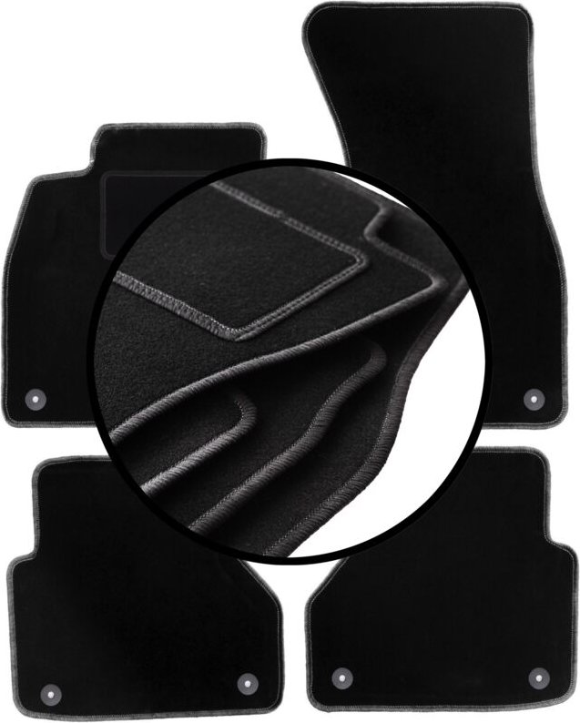 Komplettset Veloursmatten für: Audi A7 C8 Sportback (2018-)