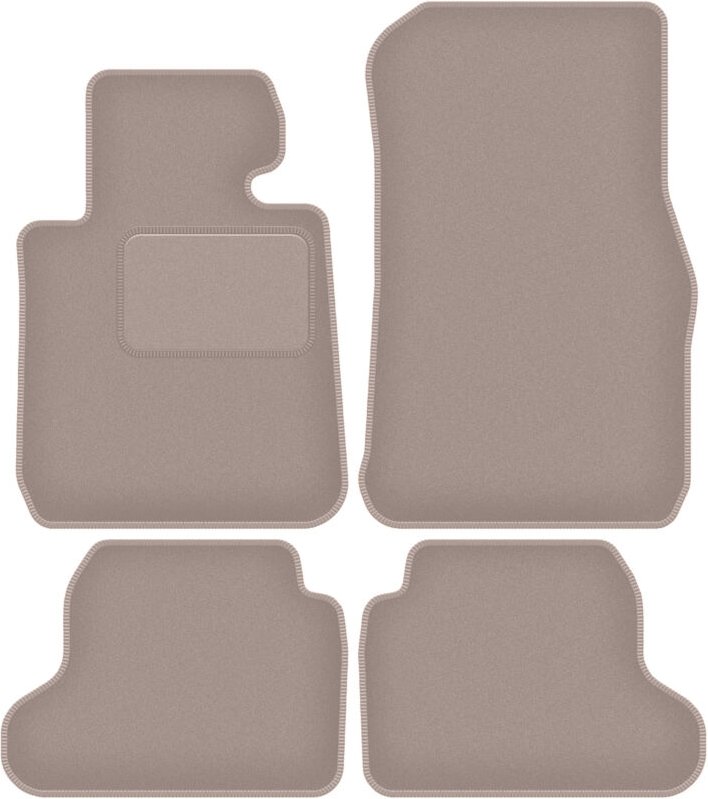 Beige Velours-Fußmatten für: BMW 1 F22 Coupé (2011-2019)