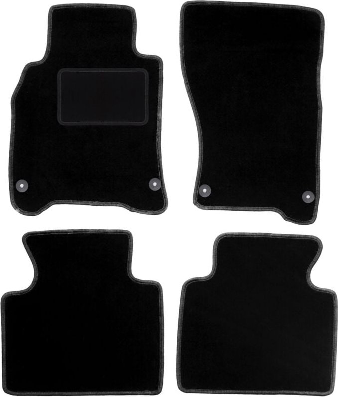 Schwarze Veloursmatten für: Infiniti M Hybrid Limousine (2010-)