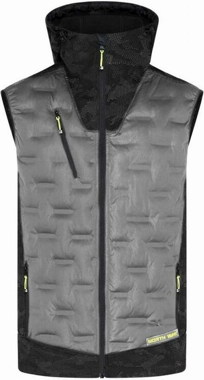 Ärmellose Daunenjacke - NINE WORTH - Barres 1104 Grau meliert T.XL