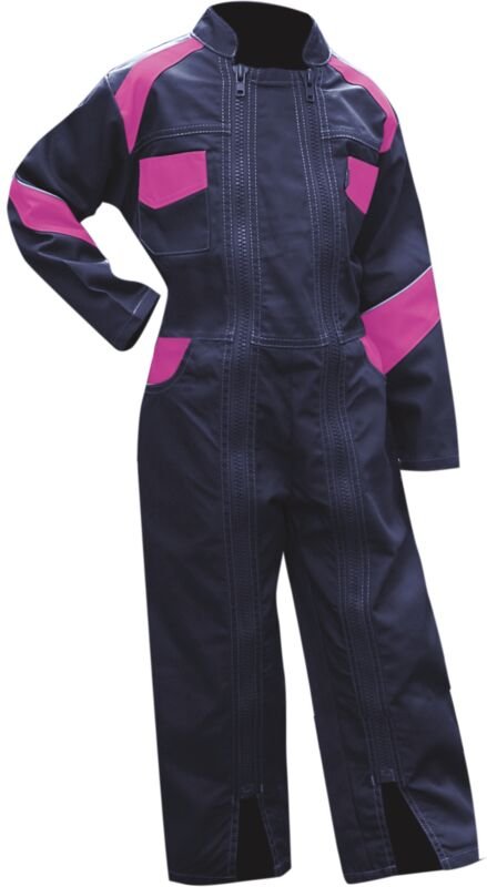 Arbeitsanzug für KINDER BLUME - DUNKELBLAU/VIOLE 2 Jahre