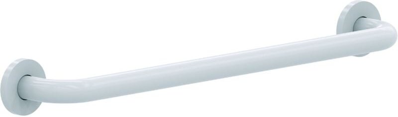 Gerader Stützgriff aus weißem epoxidiertem Stahl - 500 mm (ohne Schrauben) - ø 25 mm Presto 60342