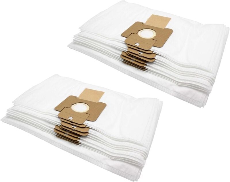 20x Staubsaugerbeutel kompatibel mit Nilfisk wd 120, 135, 200, 215, 225 Staubsauger - Mikrovlies, Weiß - Vhbw