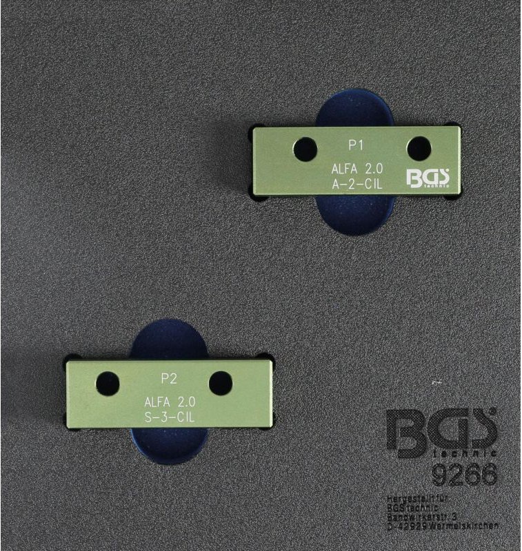 Bgs Technic - Werkstattwageneinlage 1/6: Nockenwellen-Arretierwerkzeug-Satz für Alfa Romeo 2.0l 16V jts