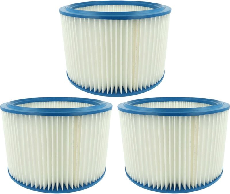 3x Filterelement Ersatz für Festool 496406 für Nass-/Trockensauger - Feinstaubfilter - Vhbw