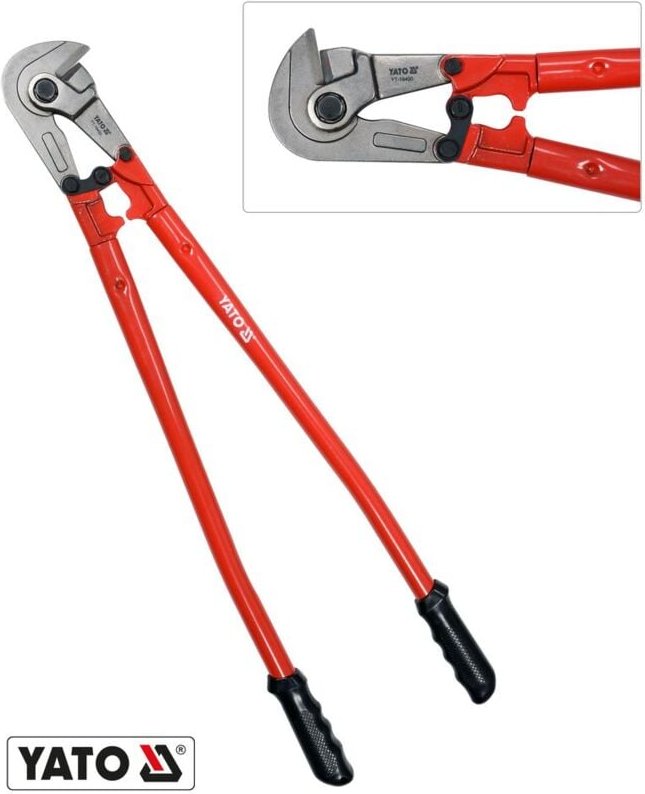 Yato - Bolzenschneider 800 mm – CrV‑Stahl gehärtet, Ø 11 mm, Hebel‑Bewehrungsmatten Schneider