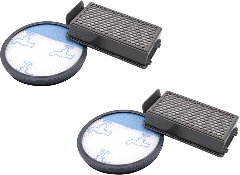 vhbw 2x Vormotor-Filter, 2x HEPA Abluft-Filter kompatibel mit Moulinex MO3953PA, MO3951PA, MO3985PA, MO3969PA, MO3967PA ...