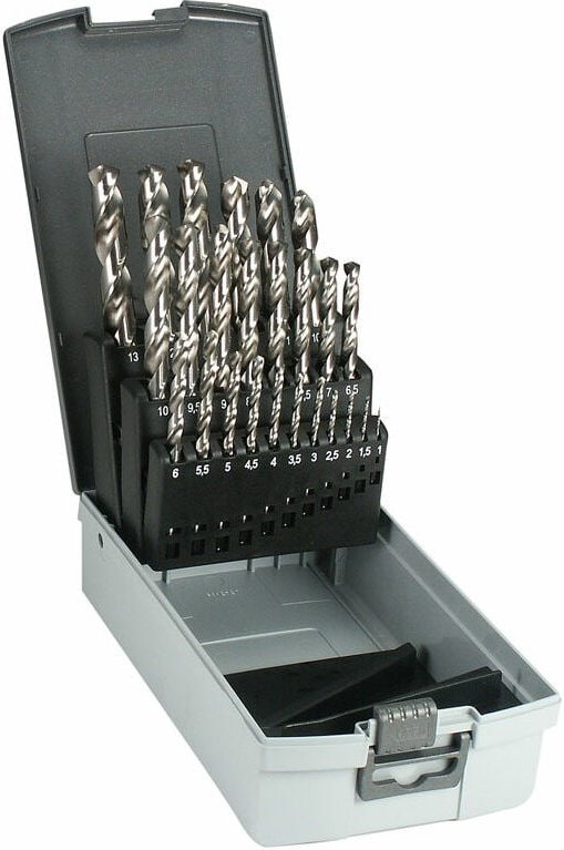 Markenlos - hss Spiralbohrer hss-g din 338 in Rosebox 25 tlg, 1 - 13 x 0,5mm