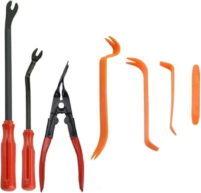 7-in-1-Werkzeugsatz zum Entfernen von Auto-Audiogeräten, 6/8-Zoll-Zange, Befestigungssatz zum Entfernen von Befestigungs...