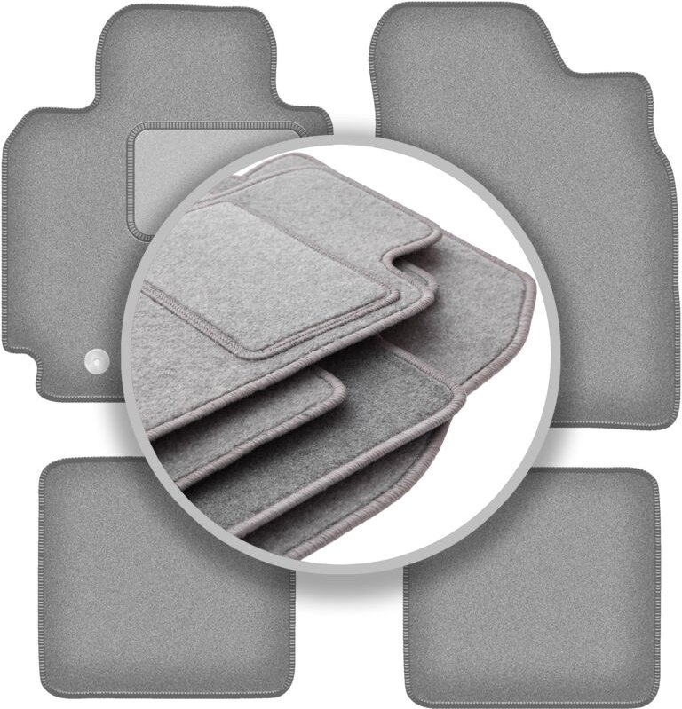 Graue Autofußmatten für: Toyota RAV4 II 3-Türer Vor-Facelift (2000-2003)