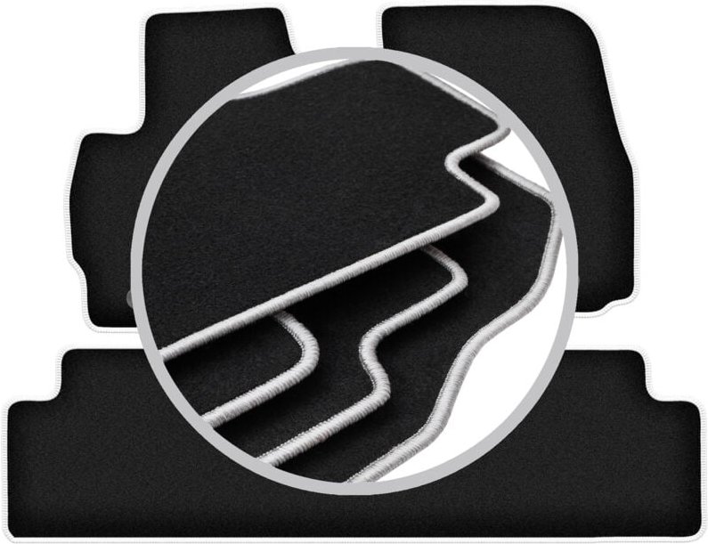 CARLUX-SILVER Autofußmatten für: Mazda Premacy II Minivan (2005-2010)