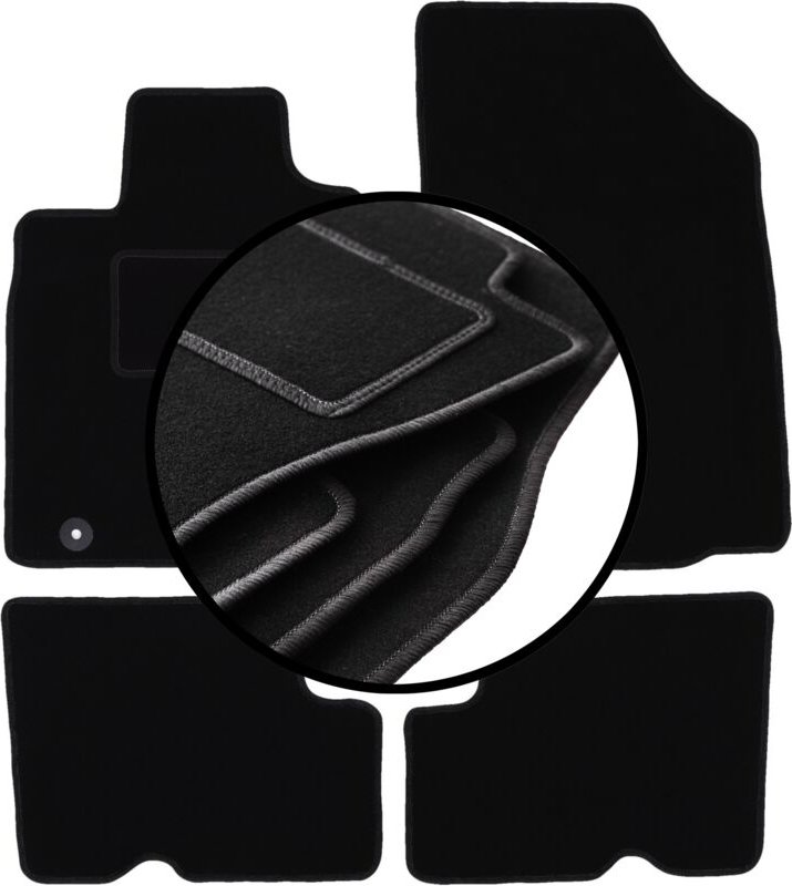 Komplettset Veloursmatten für: Dacia Logan II Limousine, Kombi (2012-)