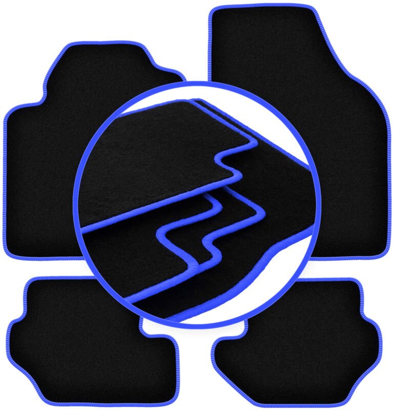 CARLUX-BLUE Autofußmatten für: Ford Fiesta MK3 Fließheck (1989-1996)