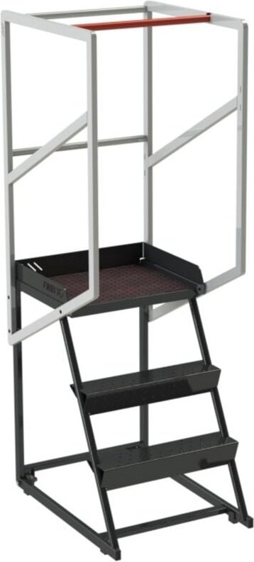 Fimm - Schmale fahrbare Trittleiter mit 2 Stufen 150 kg 830008728