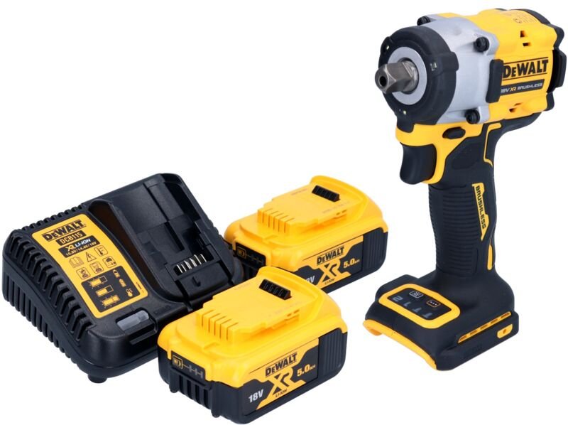 Dcf 922 P2 Akku Schlagschrauber 18 v 406 Nm 1/2' Brushless + 2x Akku 5,0 Ah + Ladegerät - Dewalt