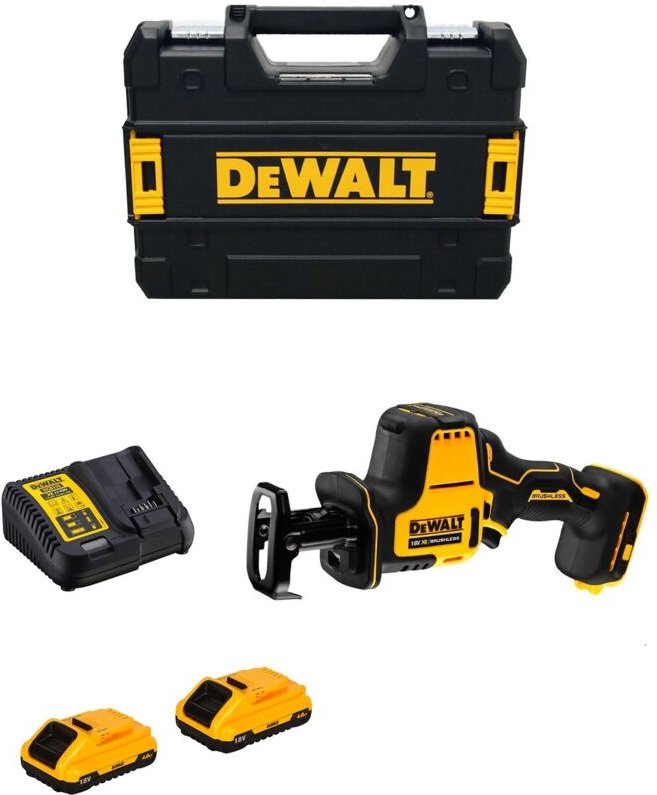 Dewalt - Kompakte Säbelsäge 18V xr (2x4,0 Ah) in tstak DCS369M2