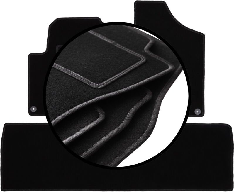 Veloursmatten-Satz für: Seat Alhambra I Minivan (1995-2010)