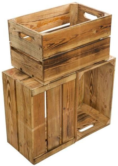 3er set Obstkisten 'könig' flambiert