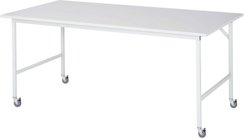 Rau Fahrbarer Arbeitstisch Jerry (4 lr), B2000xT1000xH900mm, M-Platte-22mm