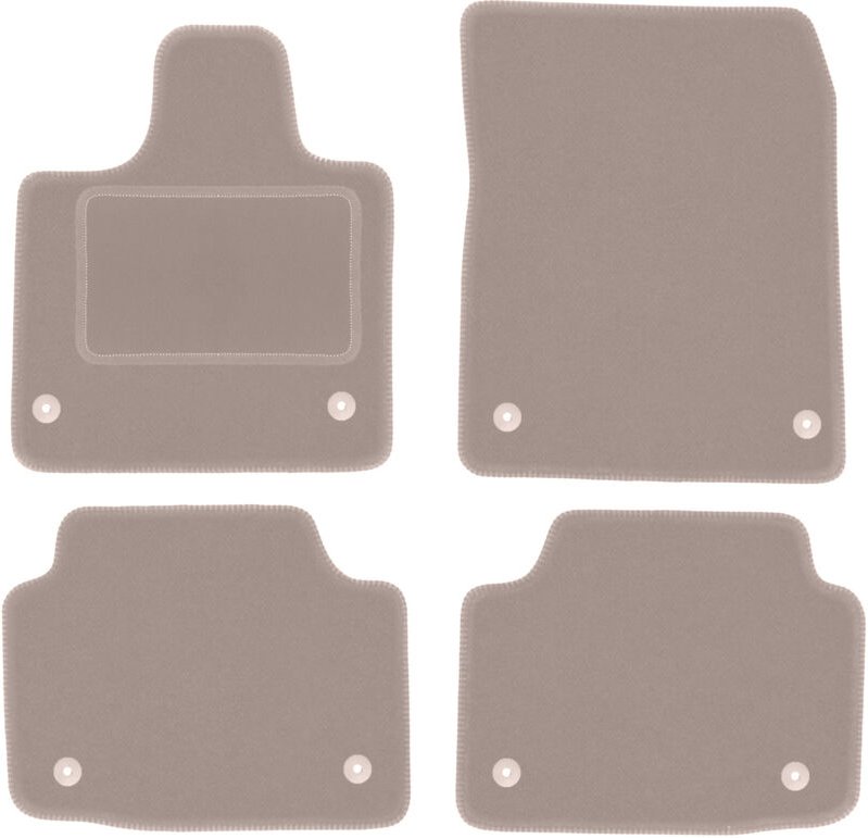 Beige Velours-Fußmatten für: Volvo 940 / 960 FL Limousine (1990-1998)