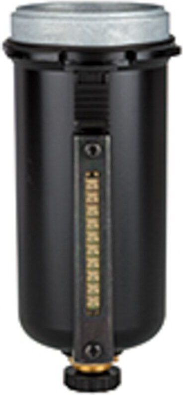 Metallbehälter mit Sichtrohr, inkl. O-Ring, mit halbautom. Ablass - Riegler