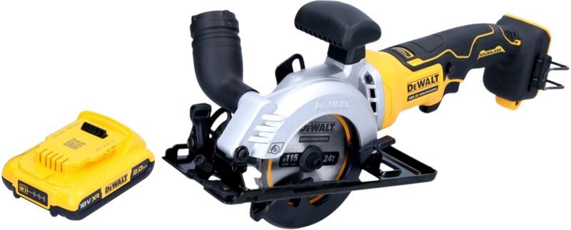 Dcs 571 n Akku Handkreissäge 18 v 115 mm Brushless + 1x Akku 2,0 Ah - ohne Ladegerät - Dewalt