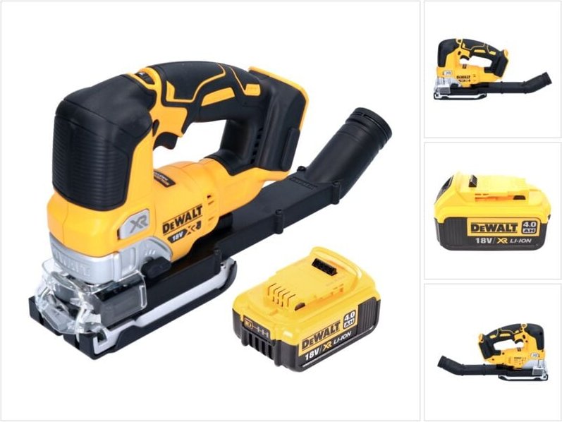 Dcs 334 n Akku Pendelhub Stichsäge 18 v Brushless + 1x Akku 4,0 Ah - ohne Ladegerät - Dewalt
