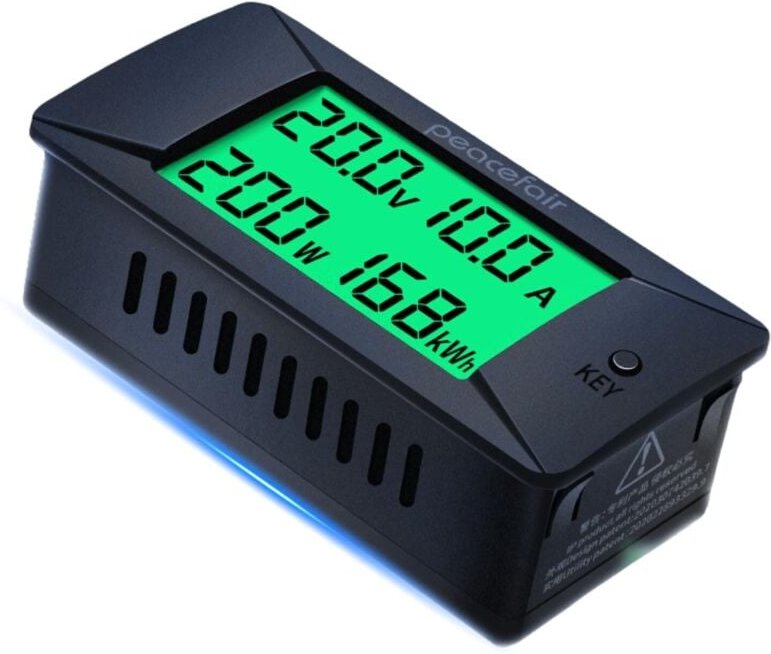 Digitales Voltmeter Amperemeter Wattmeter, PZEM-025 Stromzähler Batterietester DC Digitales Voltmeter Amperemeter 0300V/...