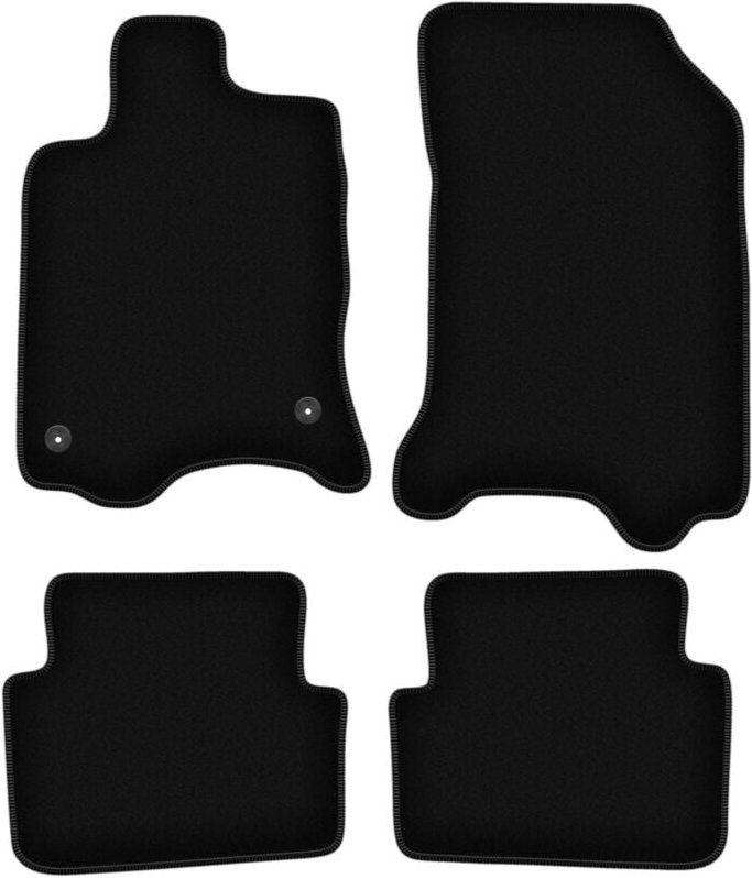 BASIC schwarze Veloursmatten für: Renault Laguna II Kombi, Liftback (2001-2007)