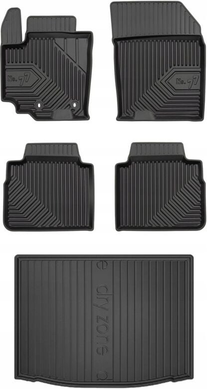 SET 77 Fußmatten und Fußmatten Suzuki SX4 S-Cross 2013-2016