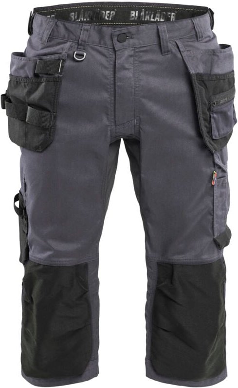 Arbeits-Pantacourt Stretch 2D 1754 - Grau M - FR(44) - SE(C50) - Kurz