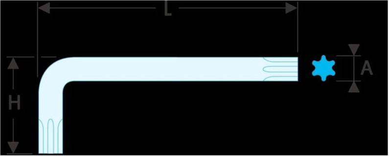 83H.5 Stiftschluessel lang Sechskant 5 mm - Facom