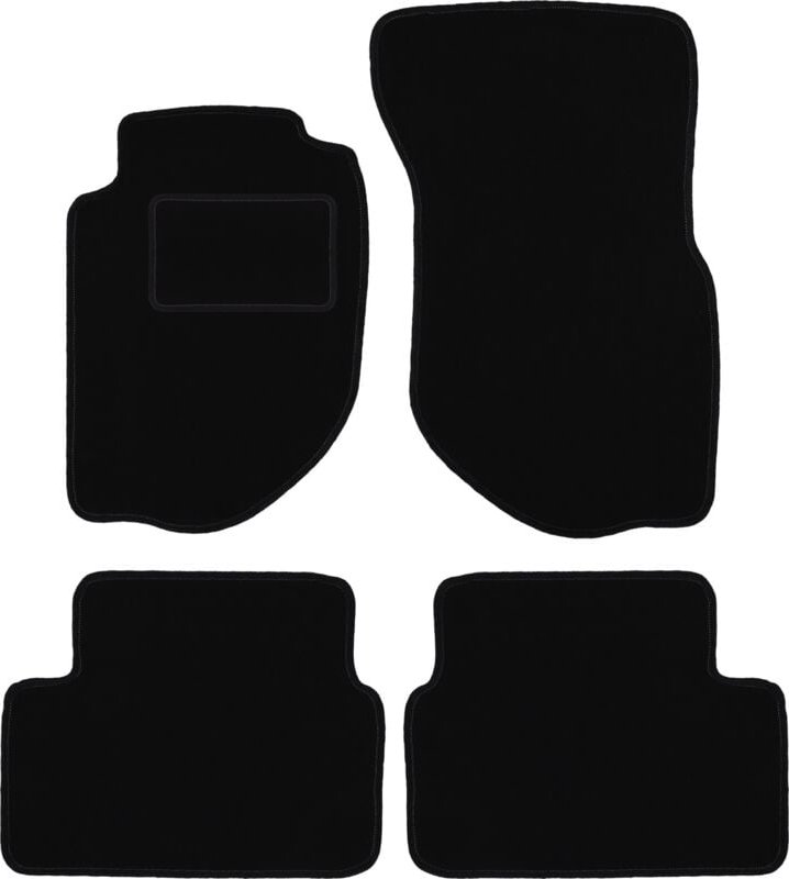 Schwarze Veloursmatten für: Volvo S90 I Limousine (1997-1998)
