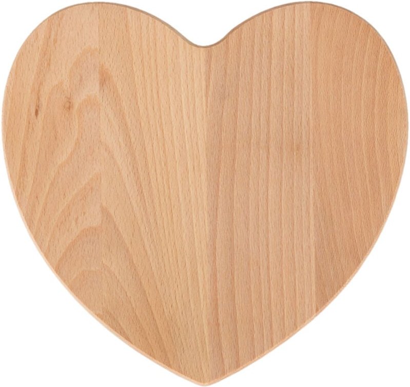 Holzbrett Herz 28x28 - Buche