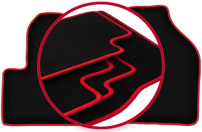 CARLUX-RED Autofußmatten für: Ford Connect Kombivan (2003-2012)