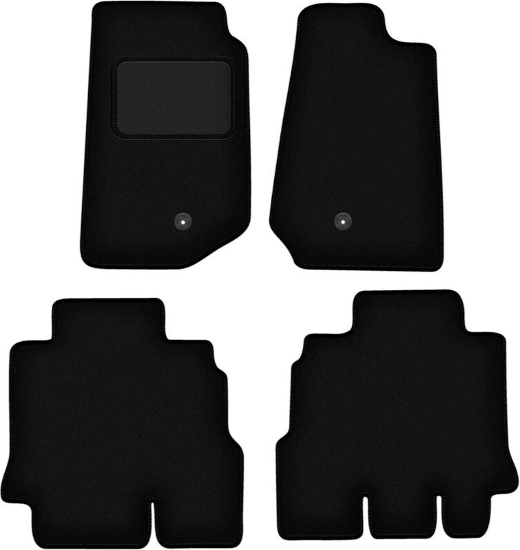 Schwarze Velours-Fußmatten für: Jeep Wrangler III JK Offroad (2006-2017)