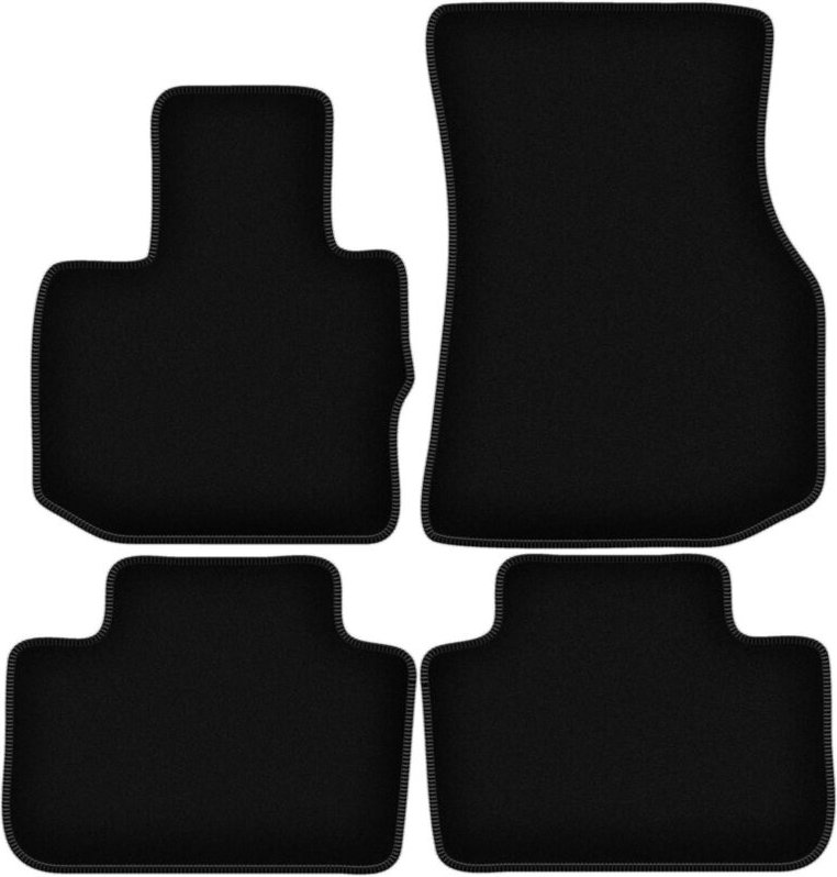 BASIC schwarze Veloursmatten für: BMW X4 G02 SUV (2018-)
