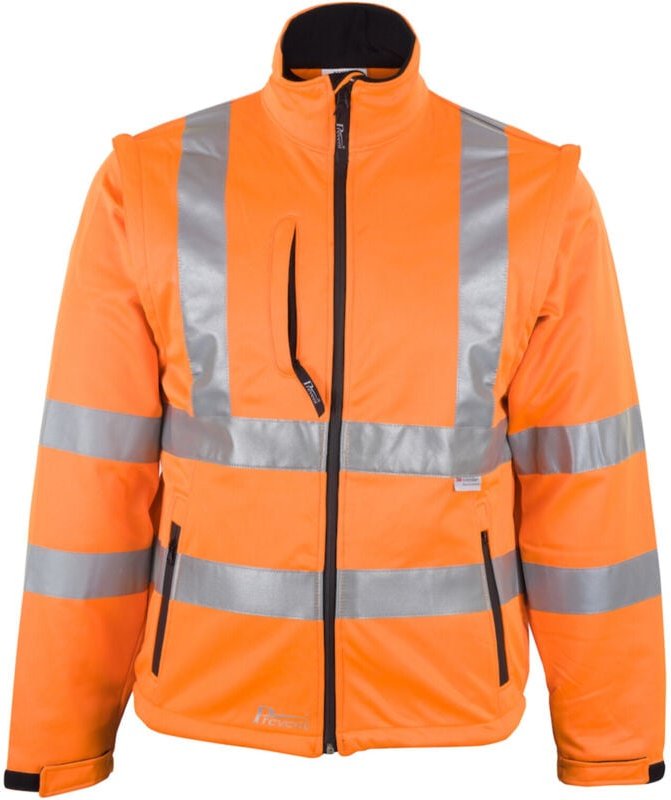 Thumbnail - Warnschutz-Softshelljacke Gr.XL orange prevent - orange