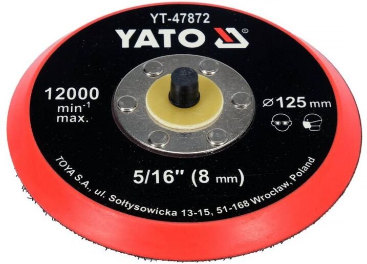 Polierpad Polierplatte 75, 125, 150mm Polierscheibe Schleifteller Polierteller mit Klettverschluss Gewinde 8mm +125mm