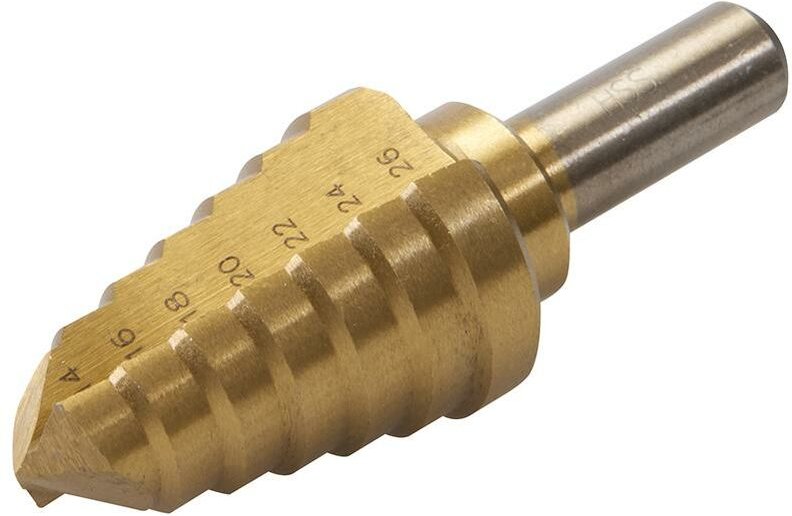 Silverline - Titanbeschichteter HSS-Stufenbohrer 14–26 mm