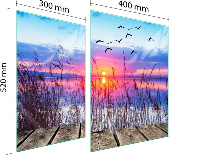 GLASSCHUTZPLATTE FÜR HERD 70x52 VIEW