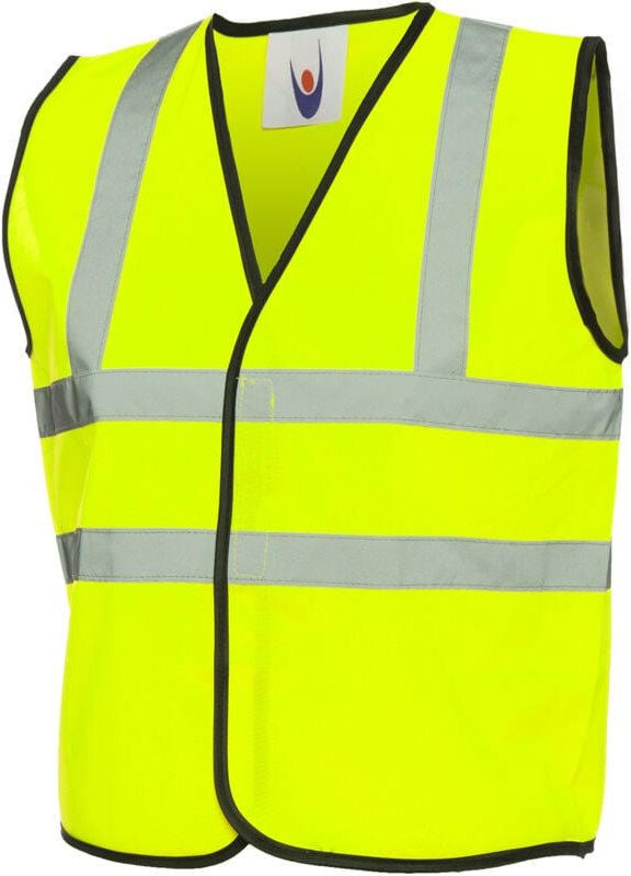 Kinder Hi Vis Warnweste Gelb 10/13 Jr. 120 g/m²