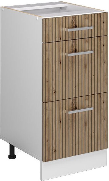 Thumbnail - Küchenunterschrank R-Line, Artisan-Eiche, 40 cm mit Schubladen, ohne Arbeitsplatte Vicco