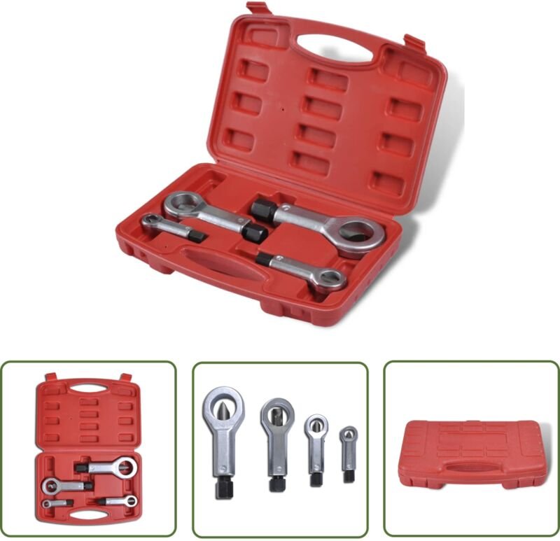 The Living Store - 4tlg. Mutternsprenger Satz 9mm-27mm - Mutternsprenger - Werkzeugset - Handwerkszeug - Autowerkzeug - ...