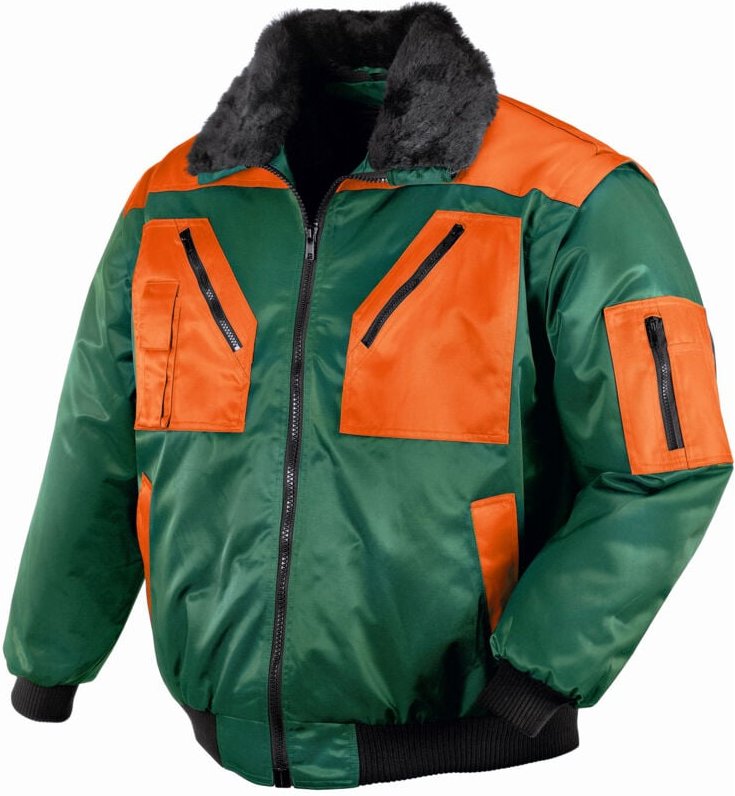 Pilotenjacke oslo teXXor 4178 grün/orange Gr.XXL